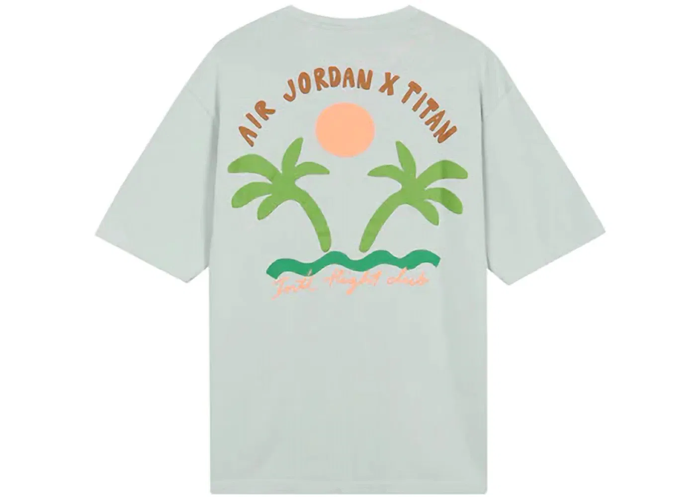 Мужская футболка с принтом Nike Air Jordan x Titan Tee Ocean Cube Blue, Ocean Cube Blue — фото 2