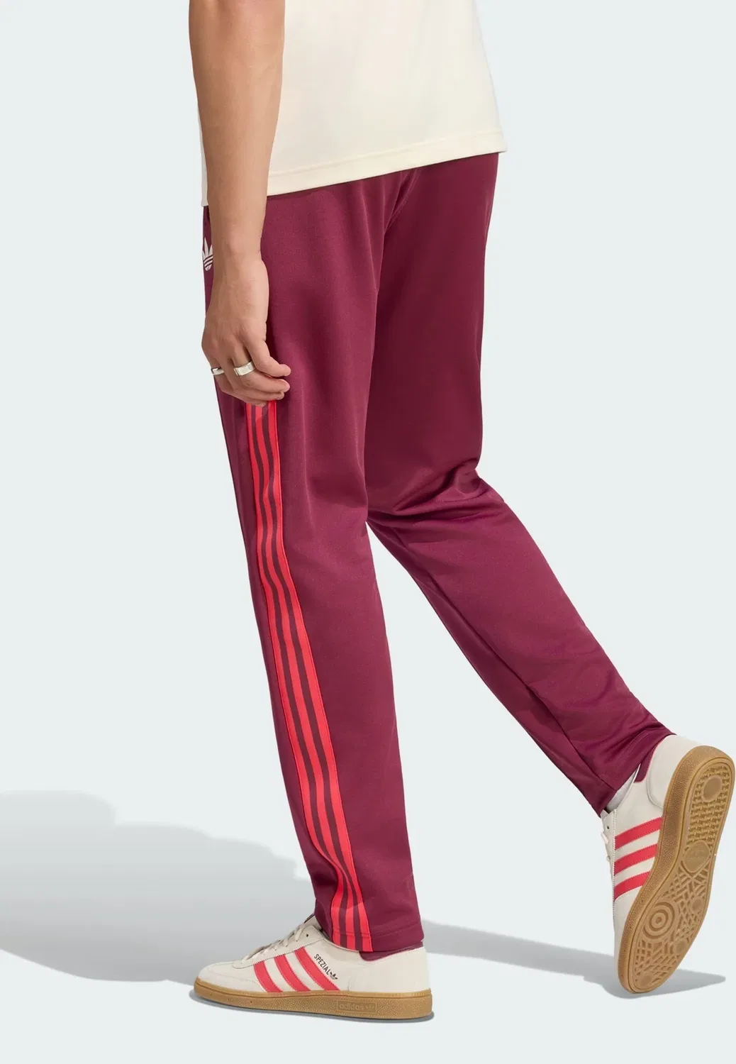 Спортивные брюки Olympique lyonnais originals - клубная одежда Adidas Performance, Victory Crimson — фото 2