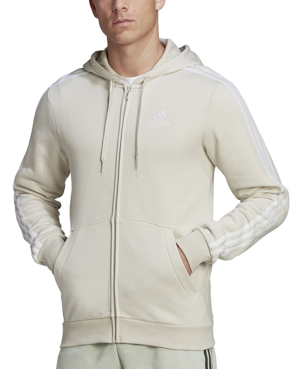 

Мужская толстовка Adidas Essentials Full-Zip, белый