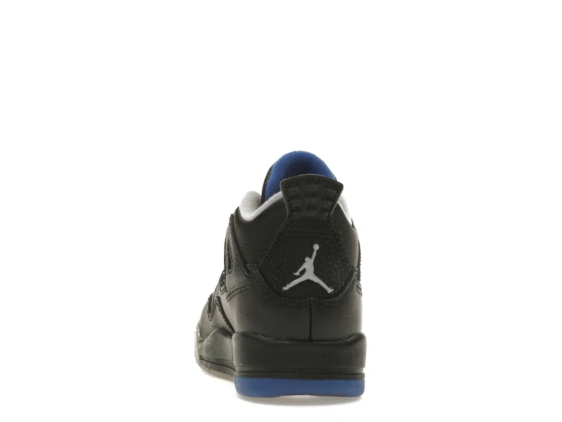 Детские кроссовки Lifestyle Jordan 4 Retro Jordan, Black/Game Royal-Matte Silver-White — фото 4