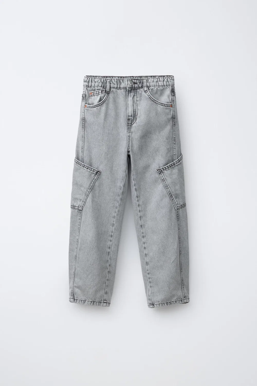 Свободные джинсы-карго ZARA, Grey
