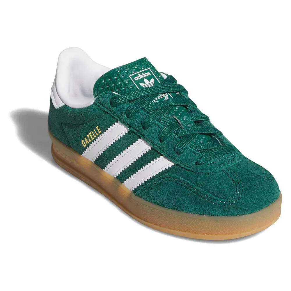 Кроссовки Gazelle Indoor Adidas Originals, зеленый — фото 2