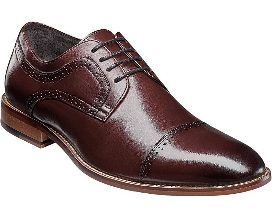

Оксфорды Dickinson Cap Toe Oxford Stacy Adams, бургундия