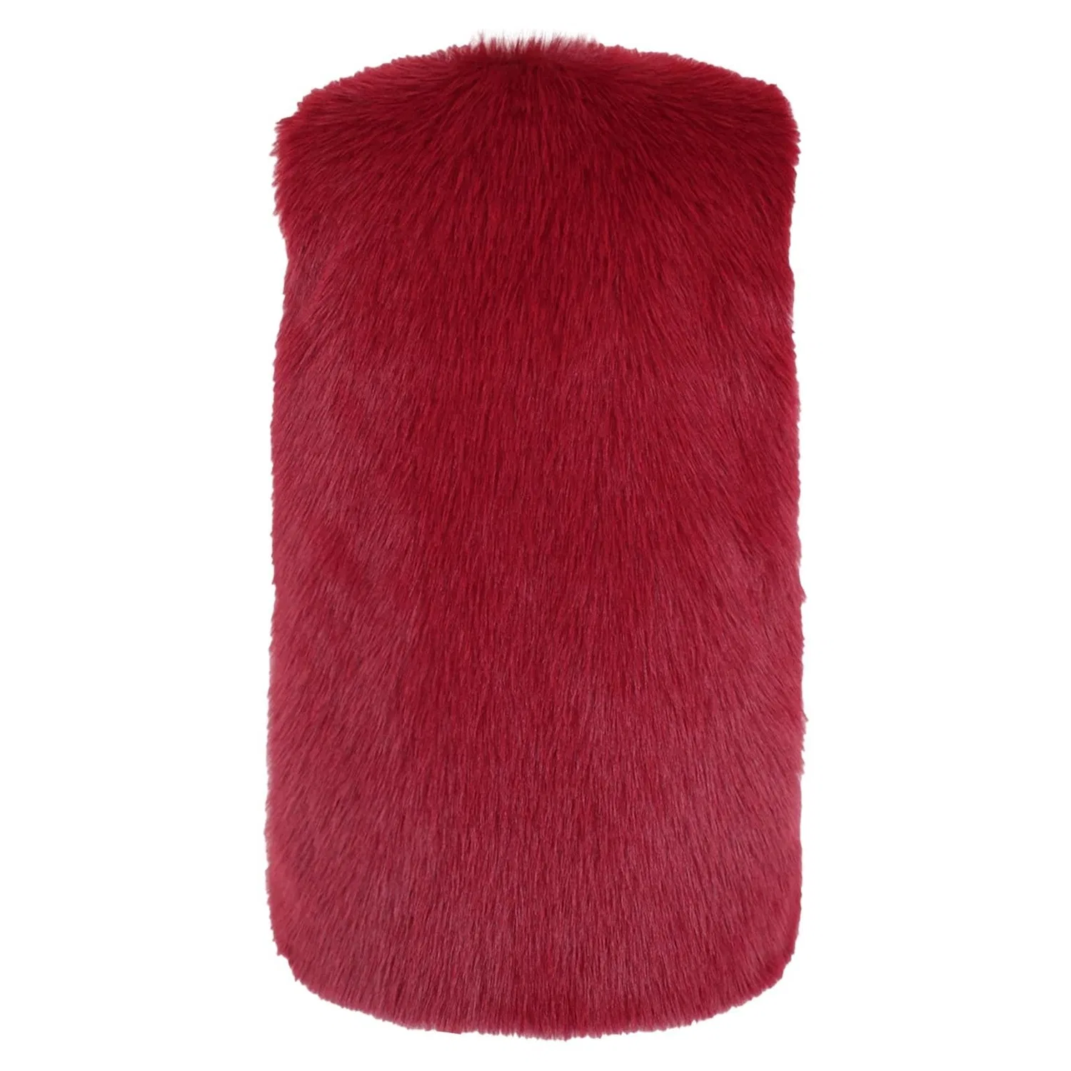 Женская куртка с принтом Lussuosa giacca invernale sintetica per un elegante cappotto in pile con vestibilità aderente per abbigliamento alla moda nella stagione fredda, Vino — фото 4