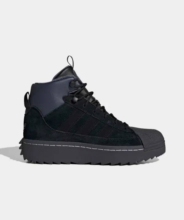 Зимние ботинки Superstar Winter Trek, Adidas Kids, черный