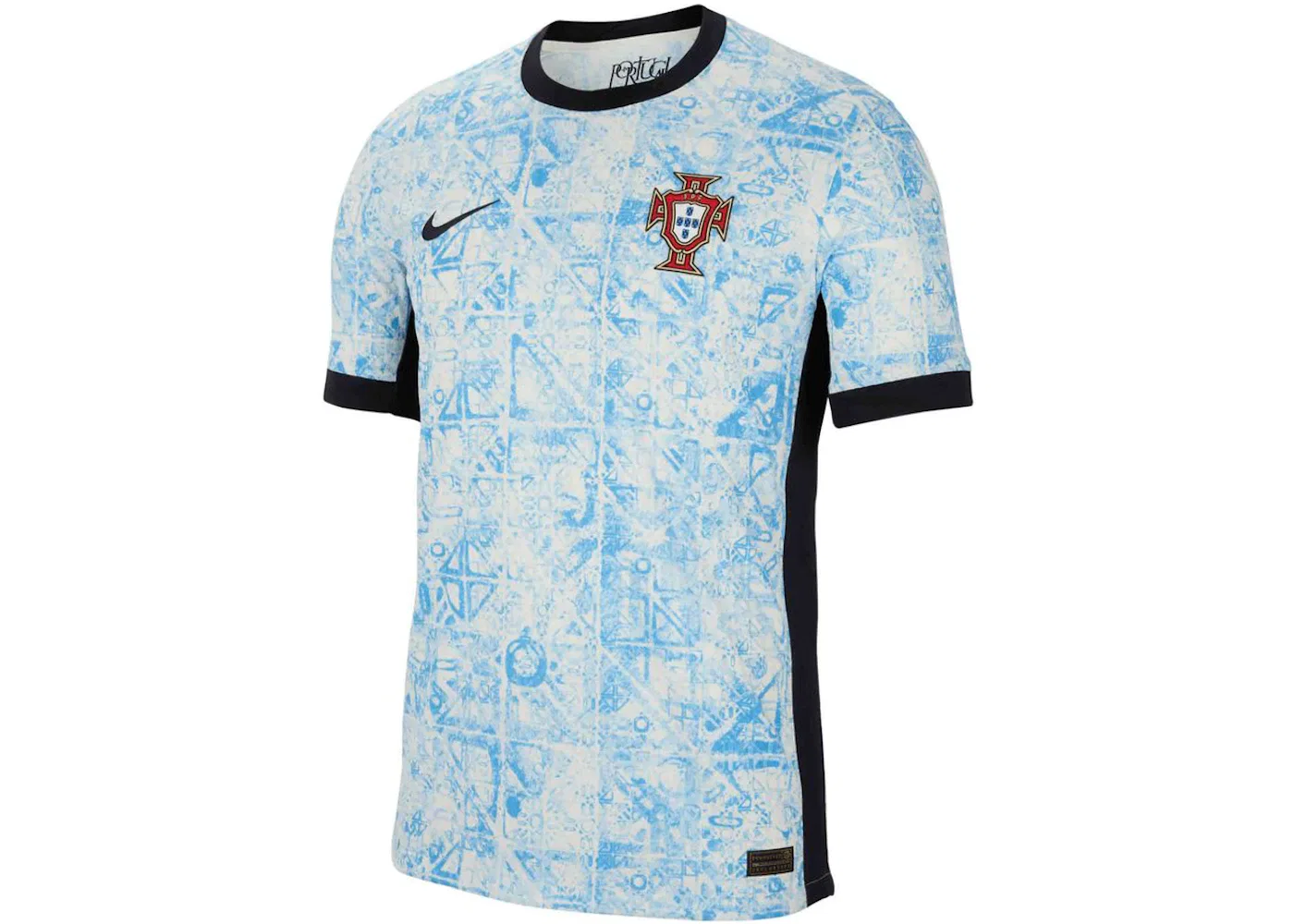 Мужская футболка с длинным рукавом Nike Portugal 2024/25 Match Away ADV Authentic Jersey, Sail/University Blue/Pitch Blue/Pitch Blue