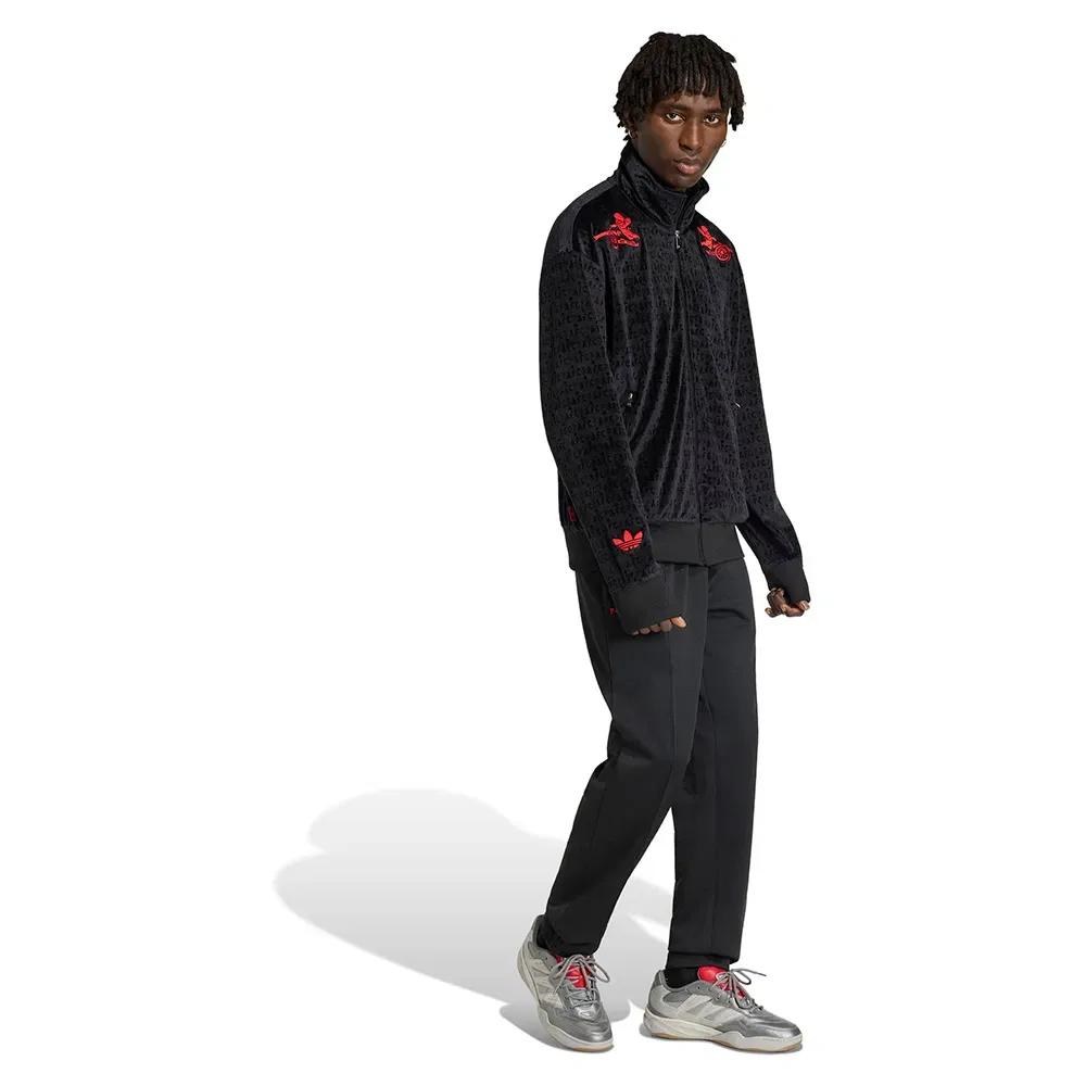 Мужской свитшот из велюра Places+Faces Adidas, Black — фото 4