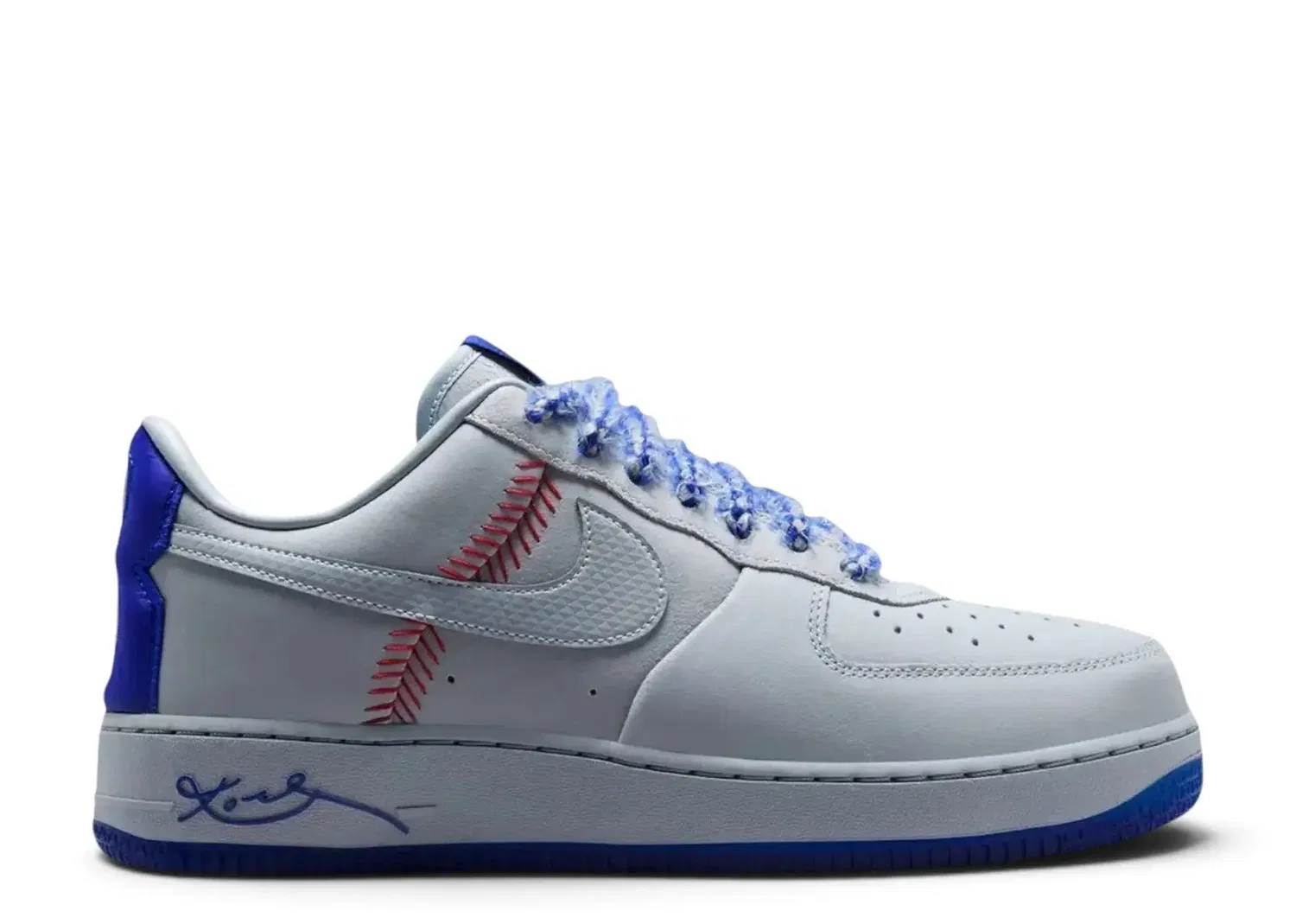 Кроссовки низкие Nike Air Force 1 Low Protro GS, Dodgers — фото 2