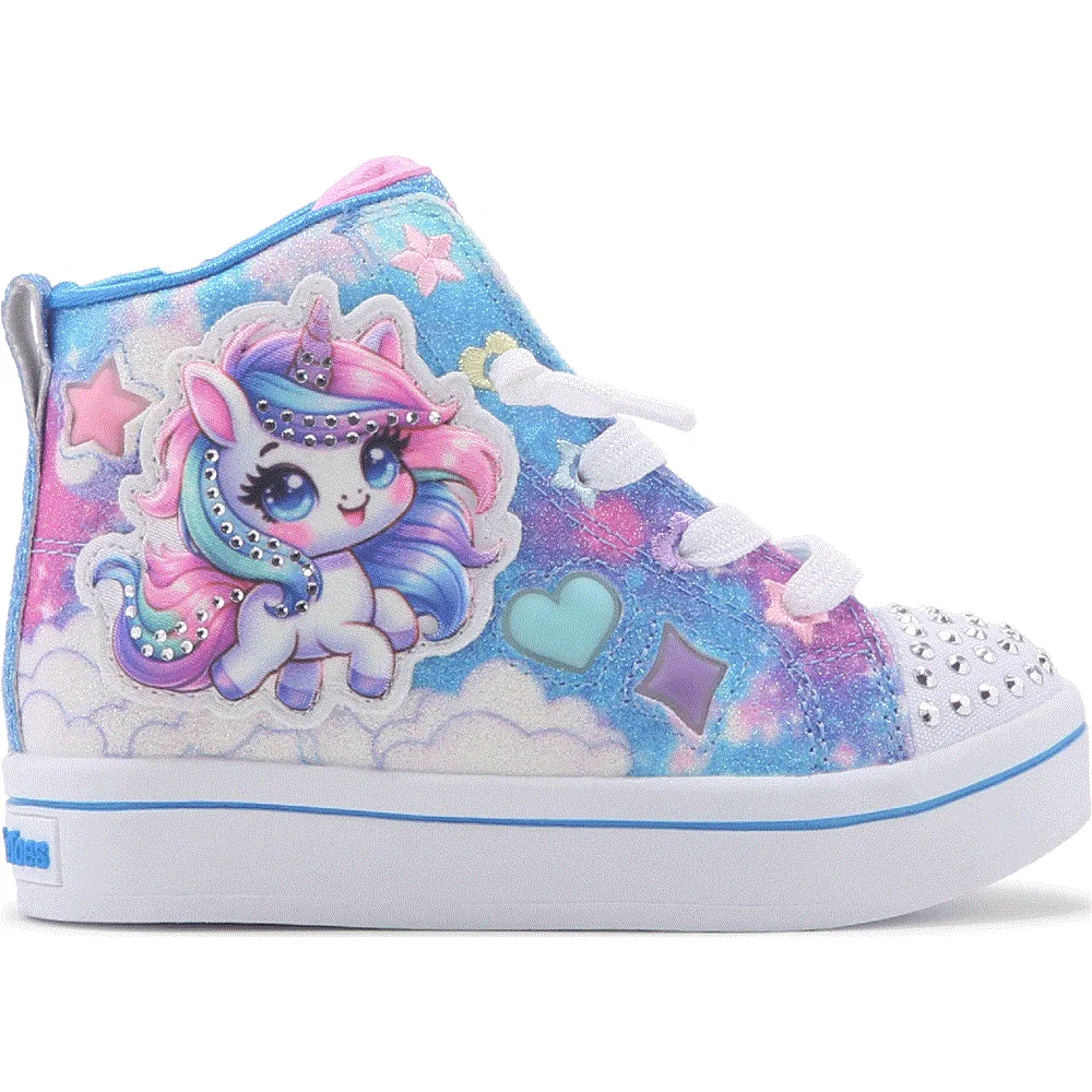 Детские кроссовки Twi-Lite со светящейся подошвой для малышей Skechers, Blue Multi — фото 2