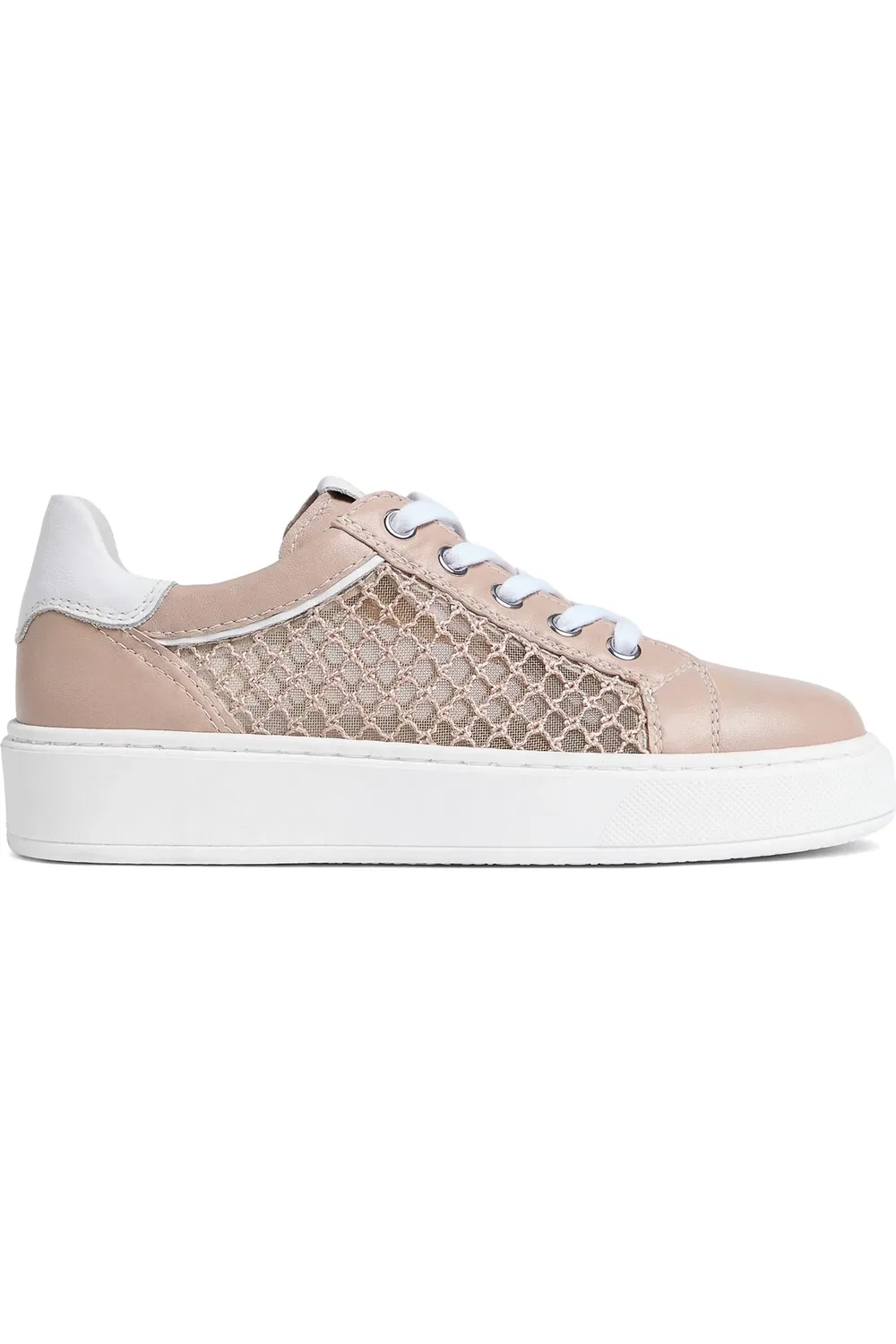 Кроссовки детские на шнуровке Mesh Low Top NeroGiardini, Rose — фото 2