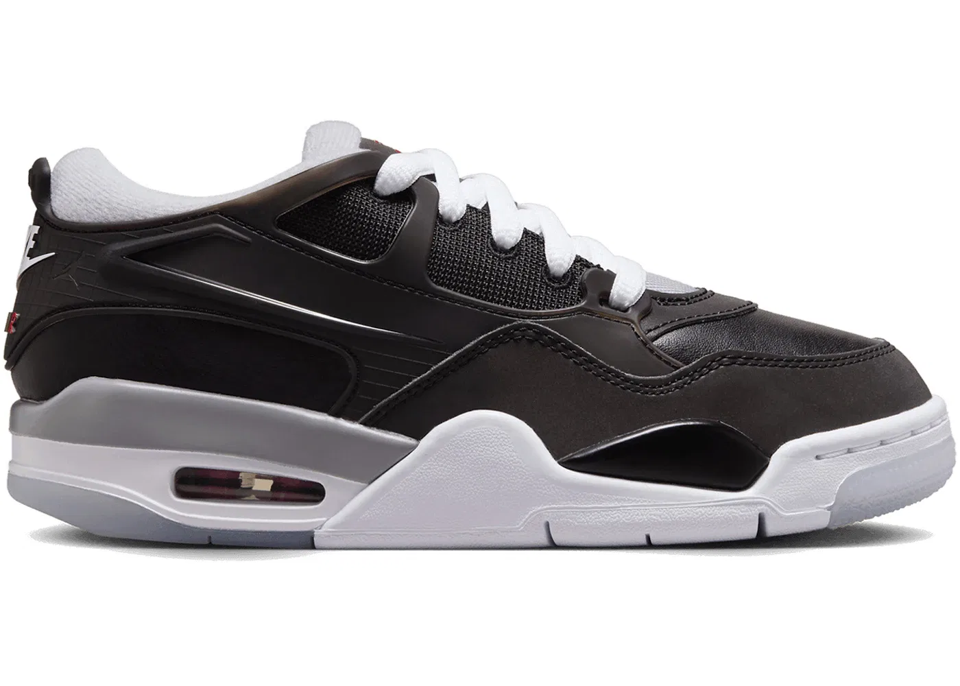 Детские кроссовки Lifestyle Jordan 4 RM Black Metallic (GS) Jordan, Black Wolf Grey White Fire Red