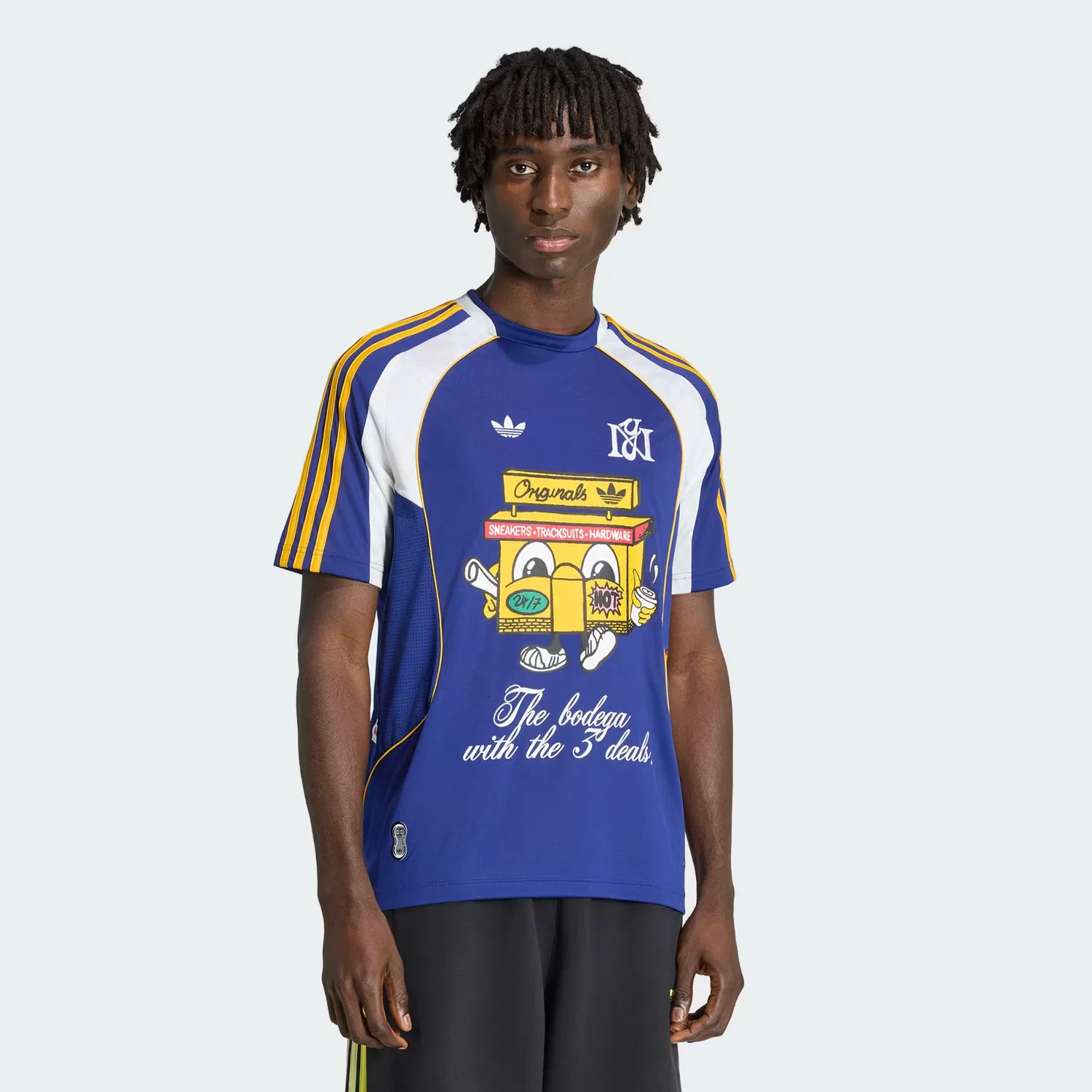 Мужская футболка с городским принтом Key City New York Adidas Originals, мультиколор