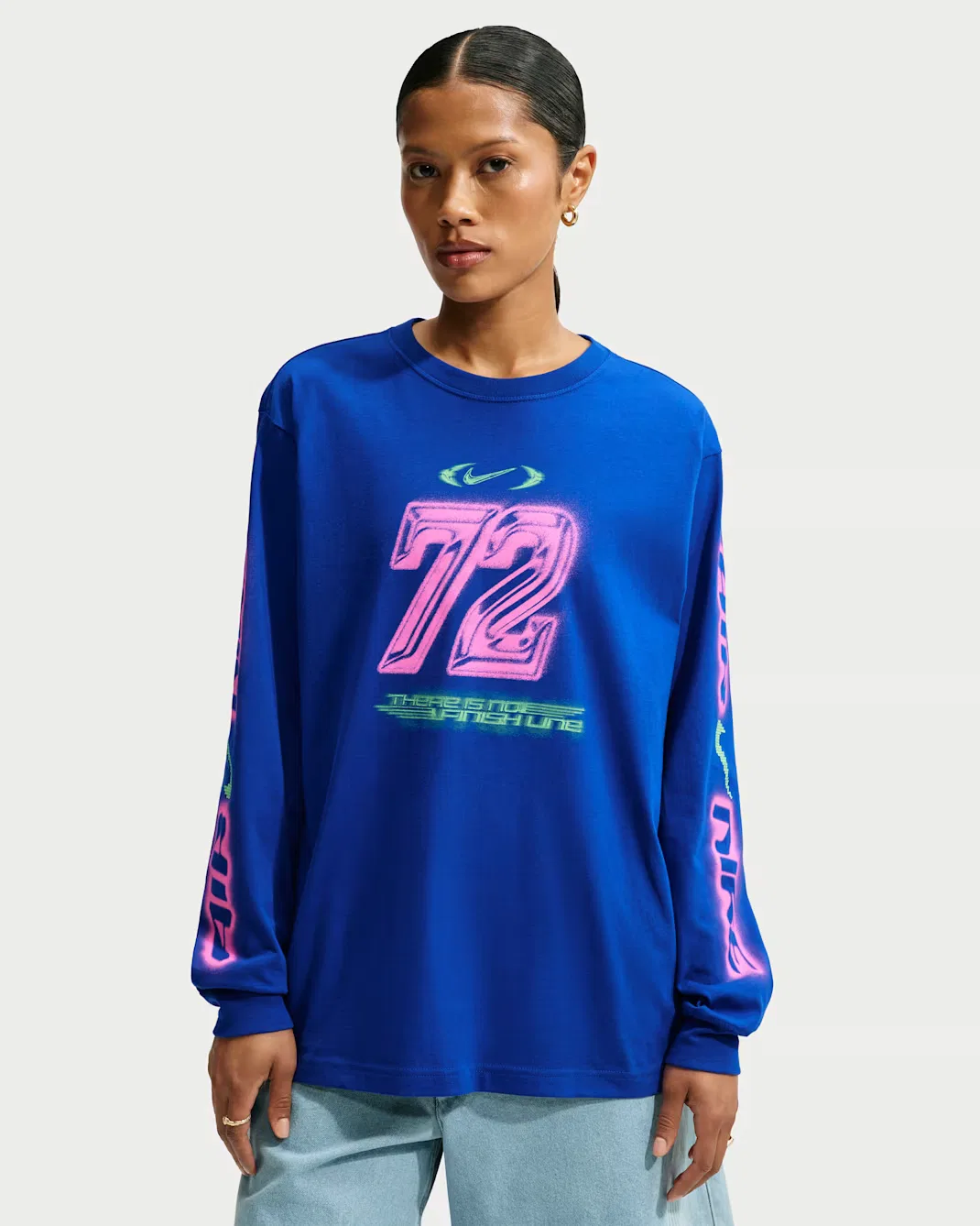 Женская футболка с длинными рукавами свободного кроя Nike Sportswear Classic, Old Royal
