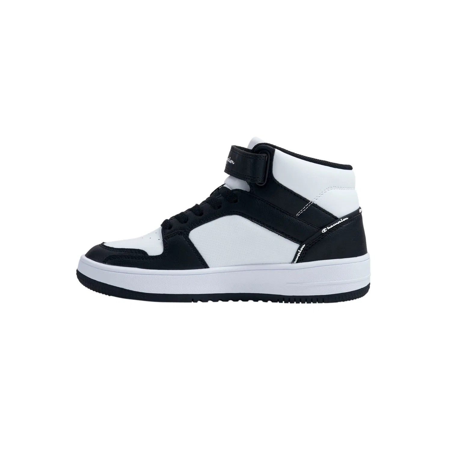 Детские кроссовки с ремешком Champion, White/Navy/White — фото 3