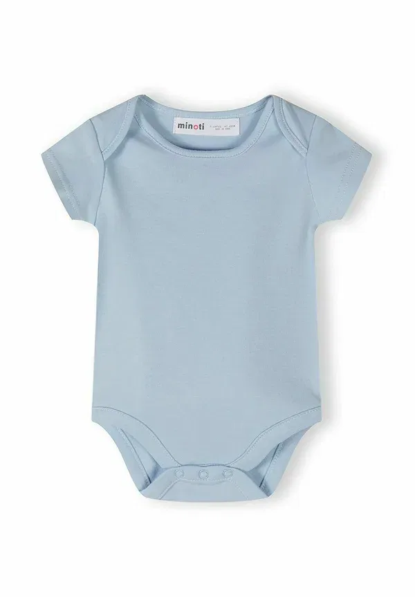 Комплект из 7 боди с коротким рукавом Dinosaurs Minoti light blue/white, белый/светло-голубой — фото 4