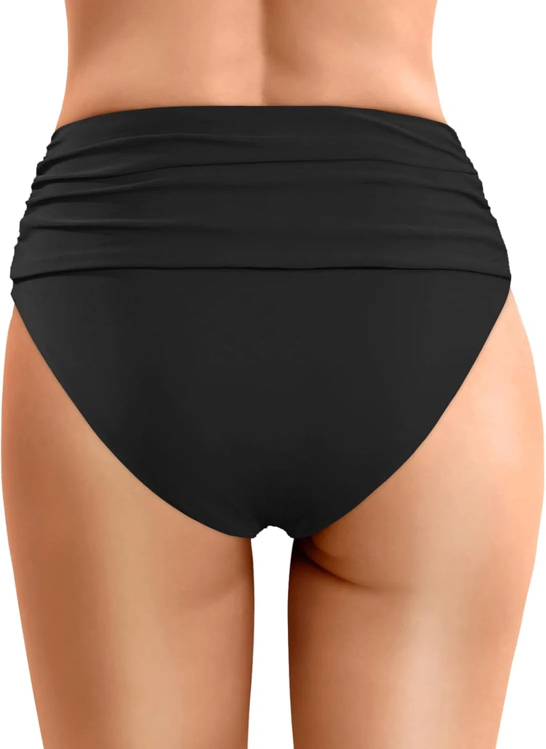 Женские бикини-трусы классические стрейчевые Solid, Black — фото 2