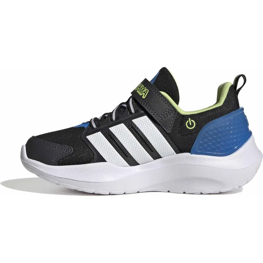 Детские спортивные кроссовки с закрытым носком Lightorama Rnr El C adidas, Черный — фото 4