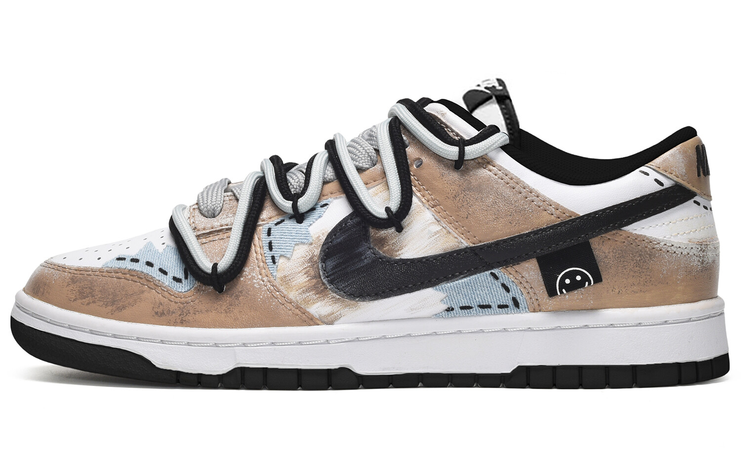 

Кроссовки для скейтбординга Dunk мужские с низким верхом, черный/коричневый Nike