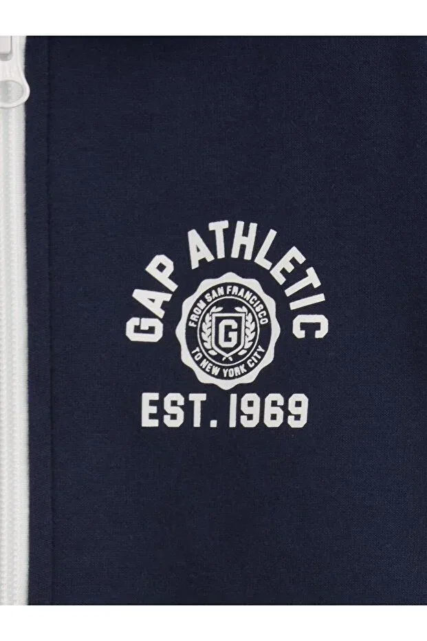 Детская куртка для девочек с принтом Gap, Navy Blue-001 — фото 2