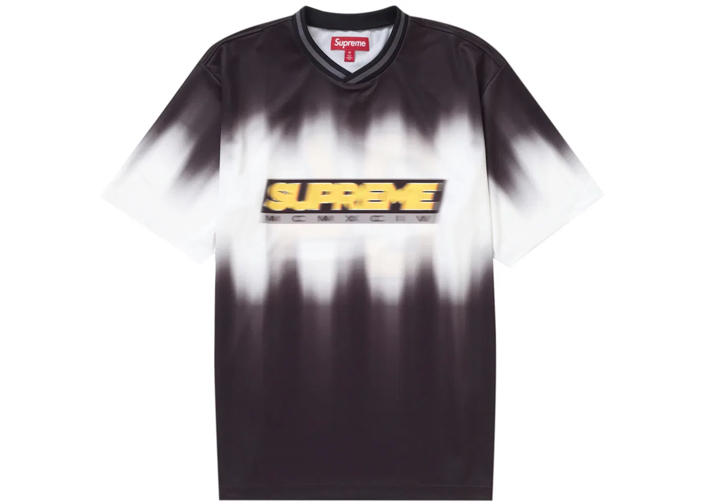 Мужская футбольная джерси с принтом Supreme, Black