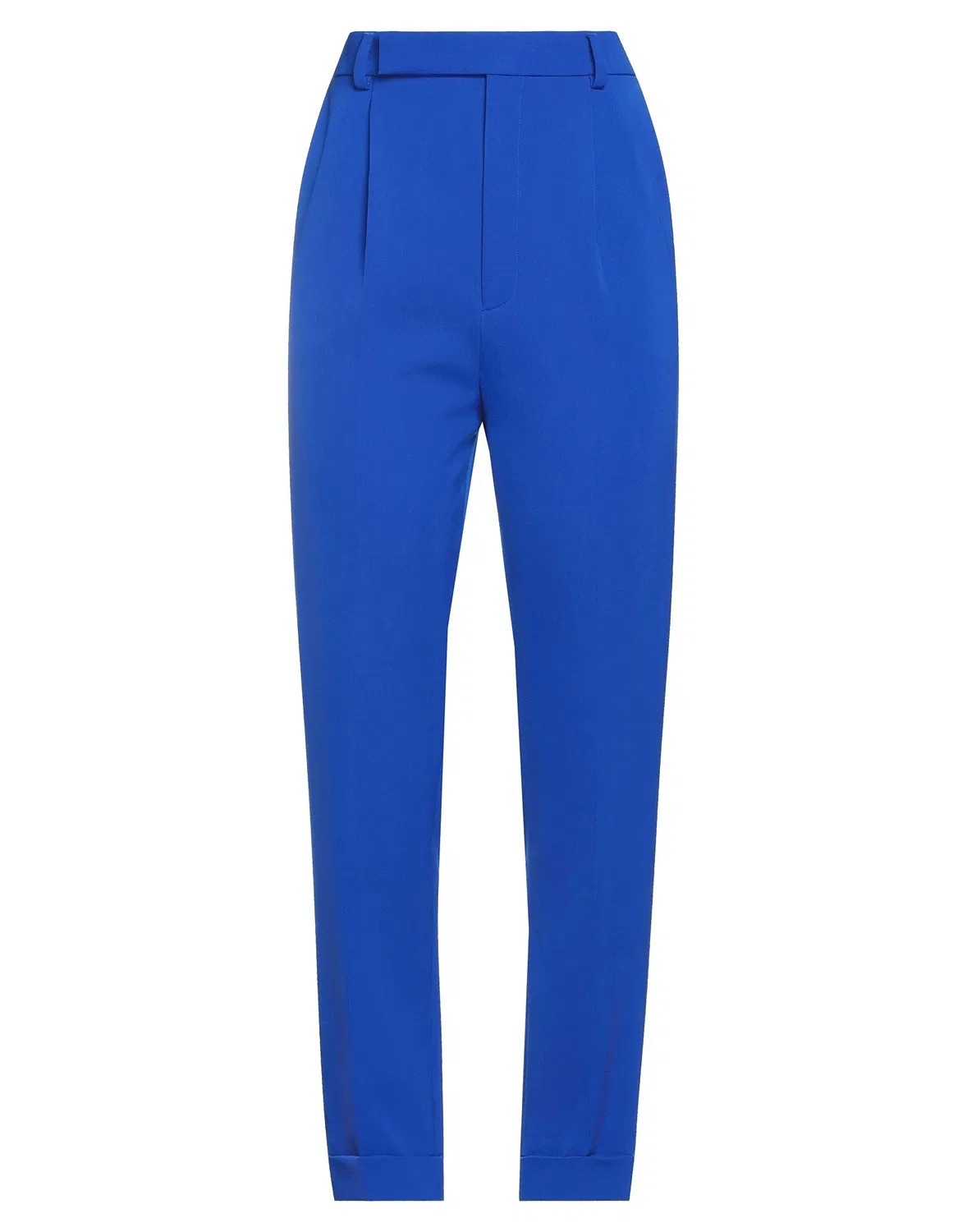 Женские брюки из шерсти с защипами Saint Laurent, синий