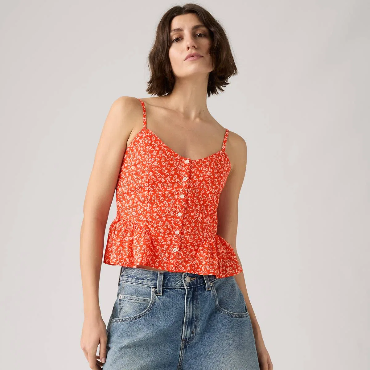 Блузка Моне Levi's, Pamela Floral Vine S - Red