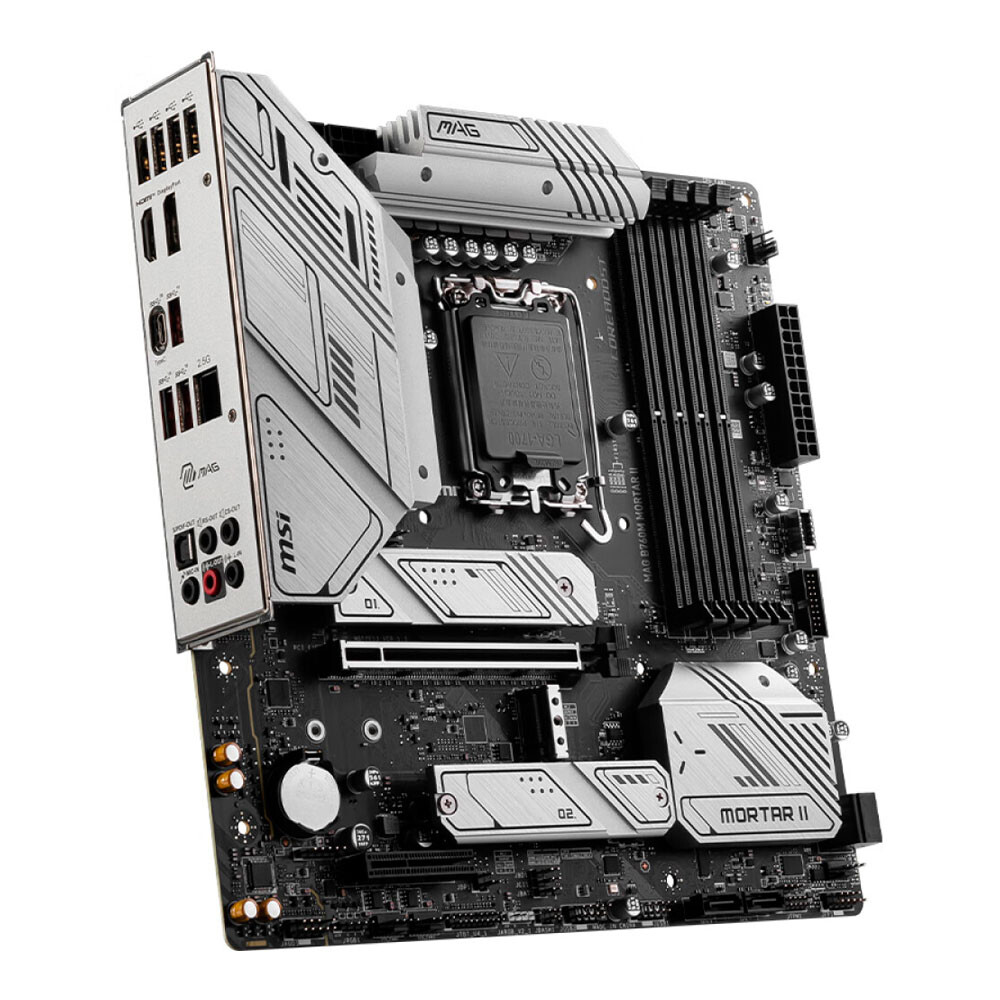 Материнская плата MSI MAG B760M MORTAR II, LGA 1700, DDR5, чёрный-серебристый — фото 2