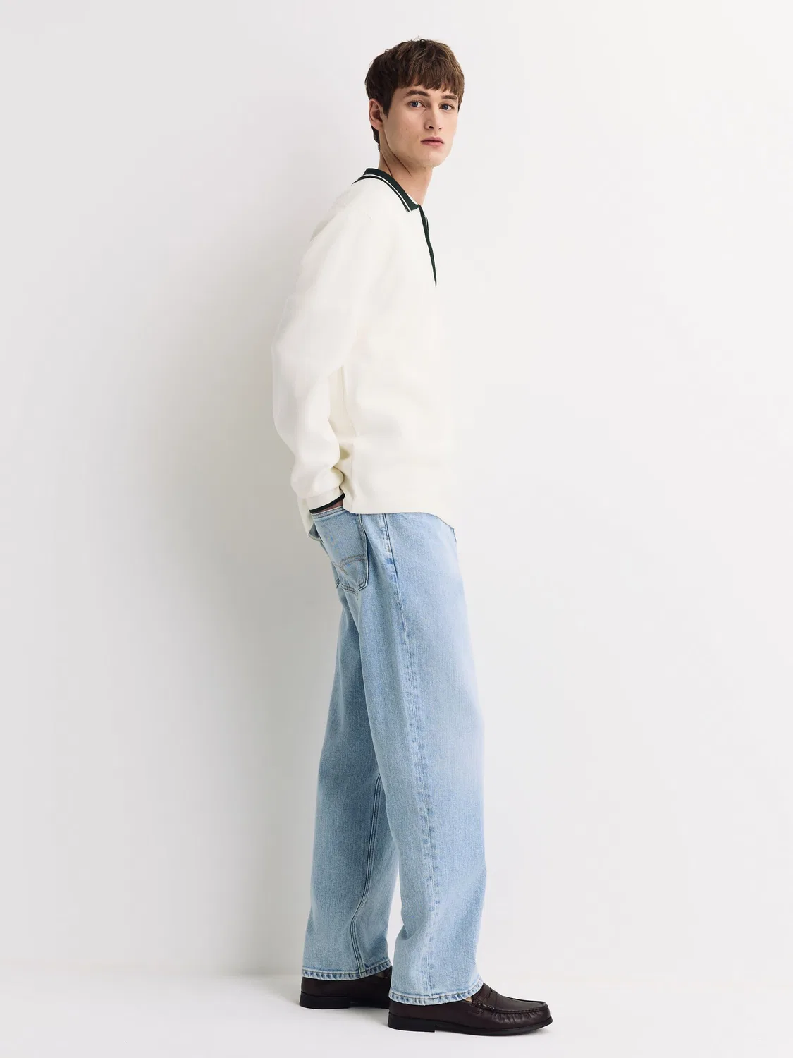 Джинсы Relaxed Fit Bleach Denim Next, Bleach Denim — фото 3