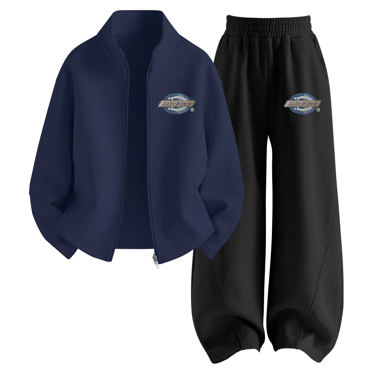 Детский комплект из футера с принтом Style Denim Wind K Dickies, Navy Blue/Black