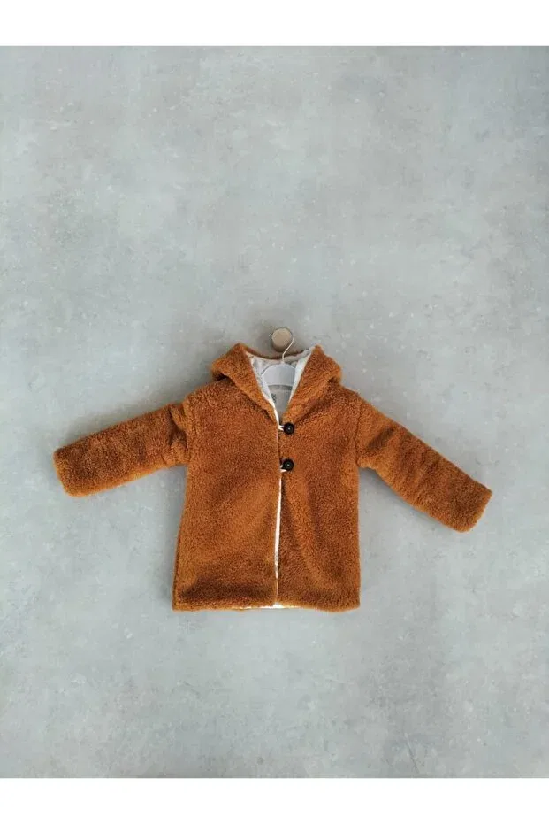 Детское пальто для девочек с длинным рукавом Pompom Hat Ipek Atlas, Multicolor — фото 2