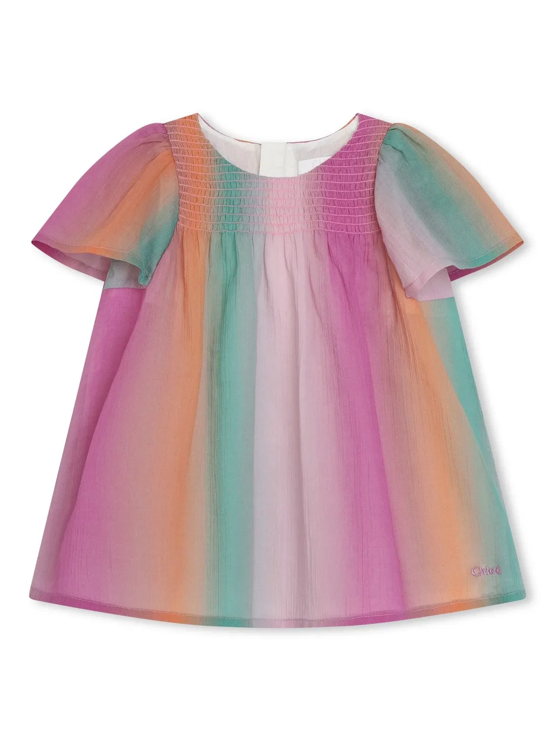 Платье с эффектом градиента Chloé, розовый