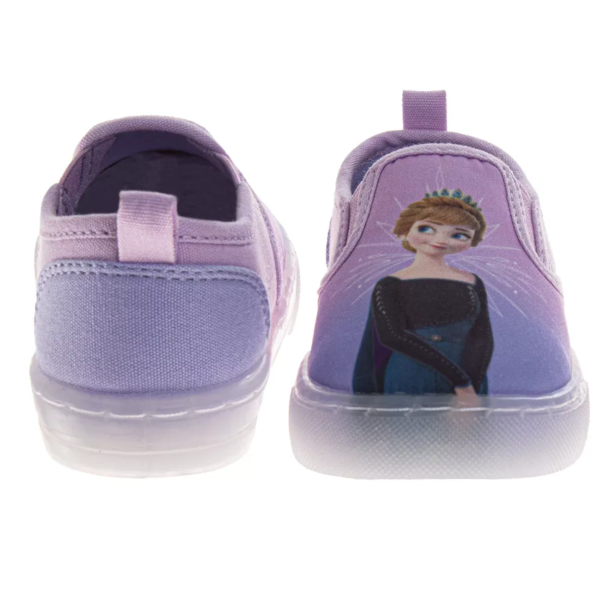 Детские кеды для девочек с принтом Minnie Mouse Polka Dot No-Lace Disney, Pink Lilac — фото 3