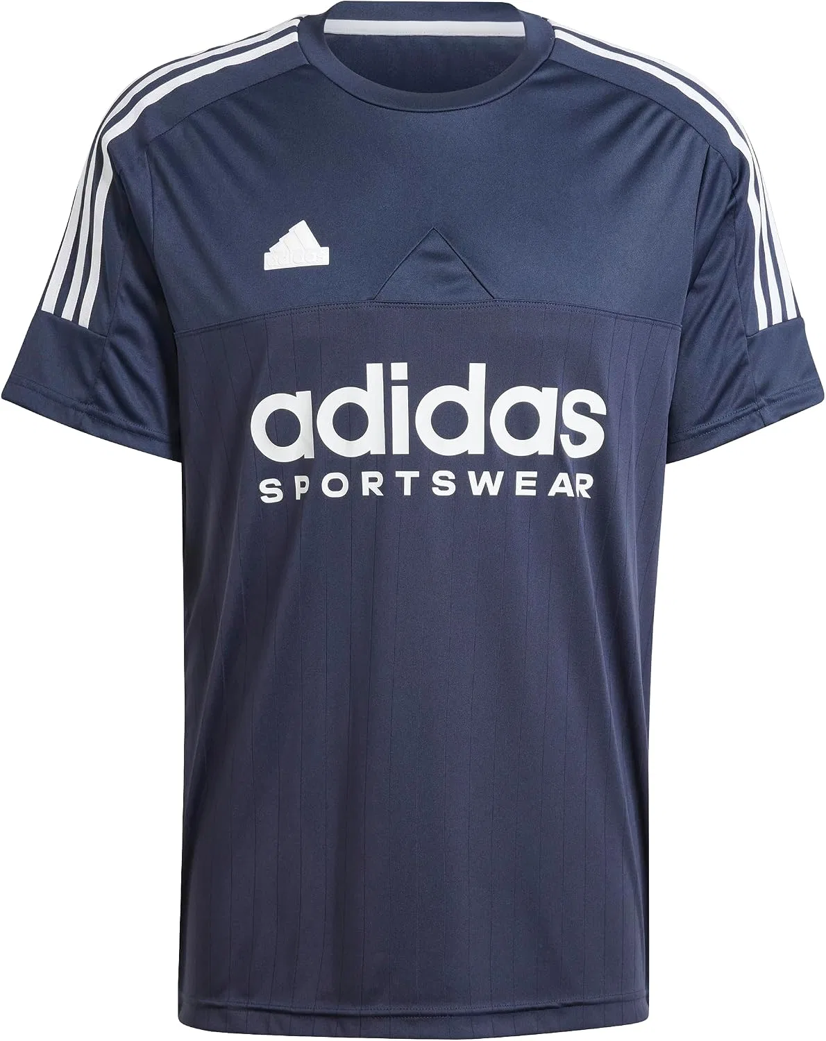 Мужская футболка с полосками Tiro adidas, Ink/Ink — фото 3