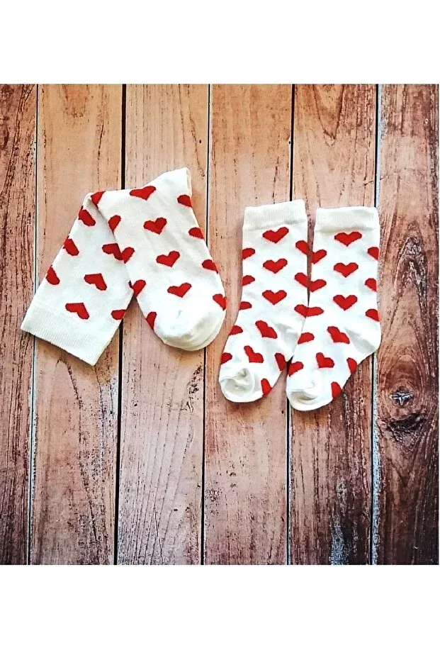 Детские носки для девочек с рисунком сердечек Panowill Design, Heart — фото 2