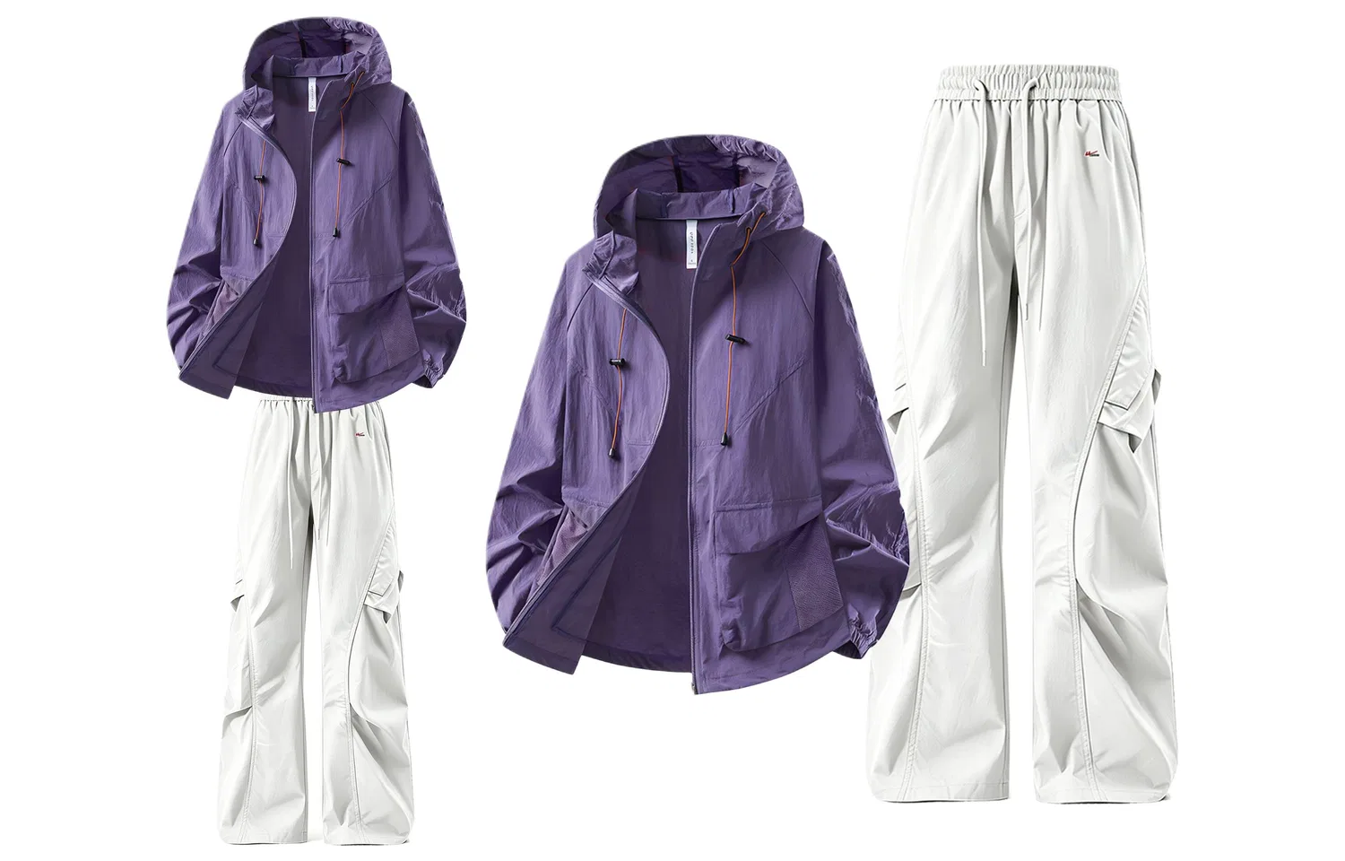 Детский спортивный комплект с принтом Star Purple+Beige Gray WARRIOR