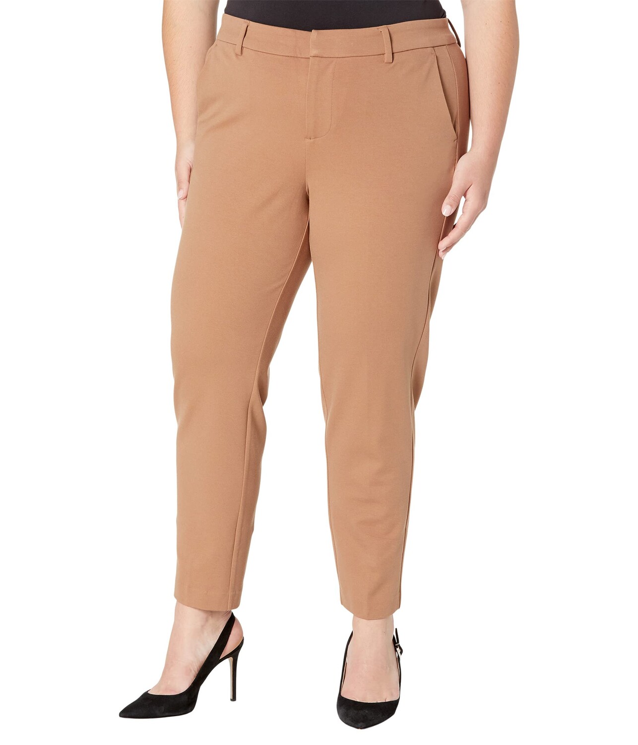 

Брюки Liverpool, Plus Size Slim Leg Ponte Trousers in Ponte Knit in Black, Коричневый, Брюки Liverpool, Plus Size Slim Leg Ponte Trousers in Ponte Knit in Black