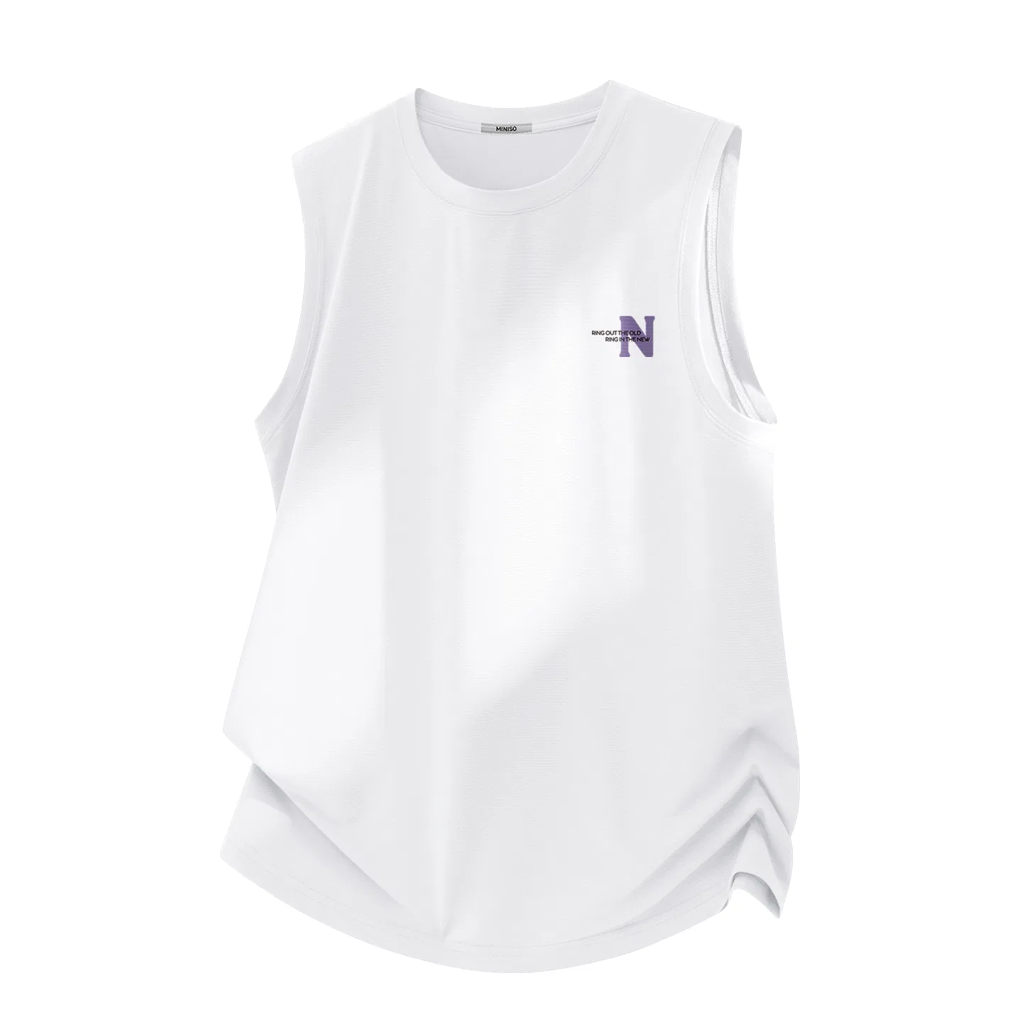 Детский топ без рукавов MINISO, Light Gray (Mb Purple Tone Chapter Chest Logo) — фото 4