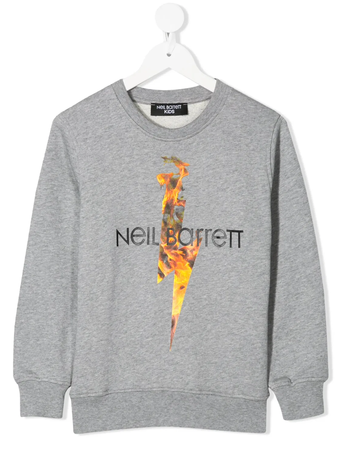 Свитшот Flaming Bolt Neil Barrett, серый