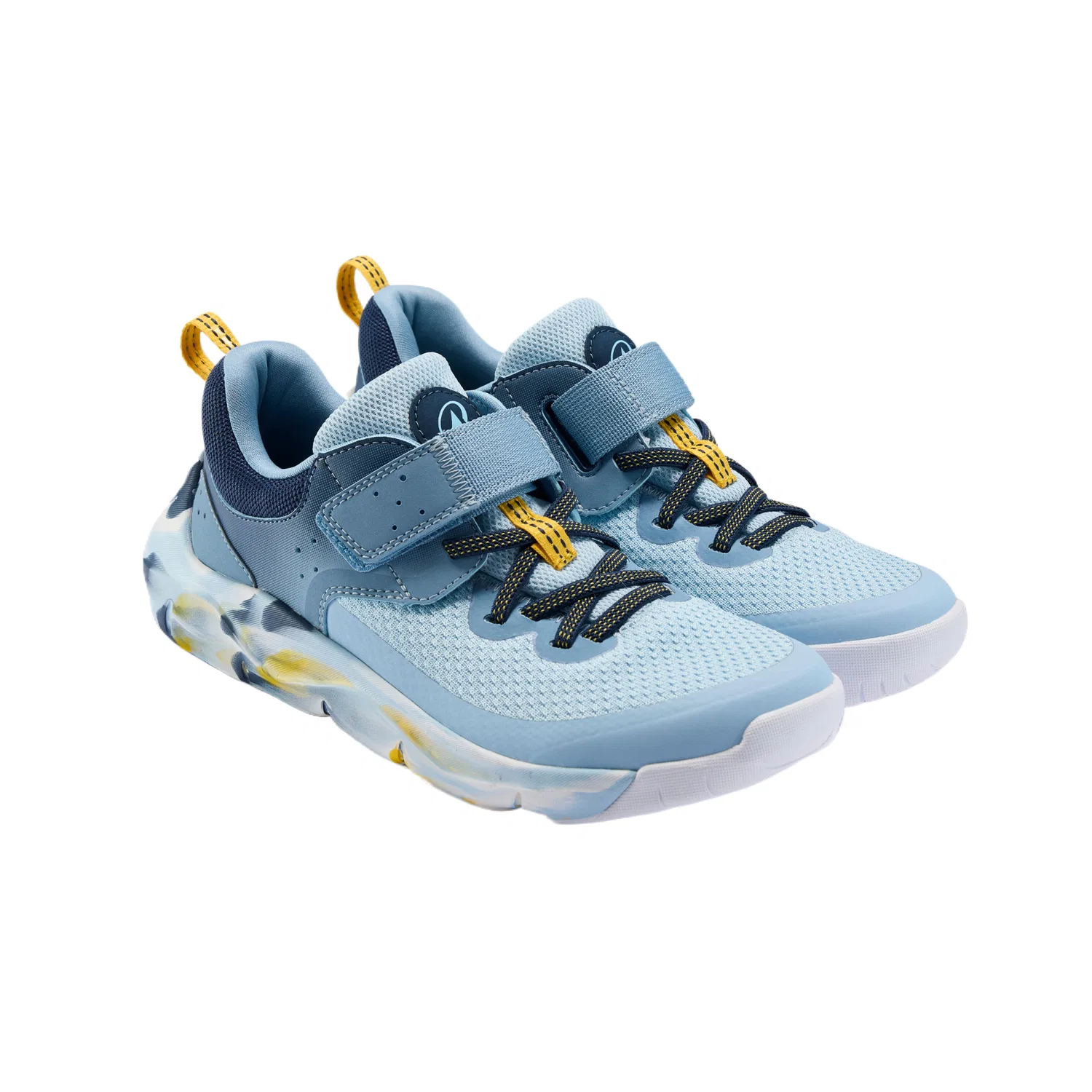 Детские кроссовки для тренировок с дышащей сеткой DECATHLON, Dream Blue/Ink Cyan — фото 3