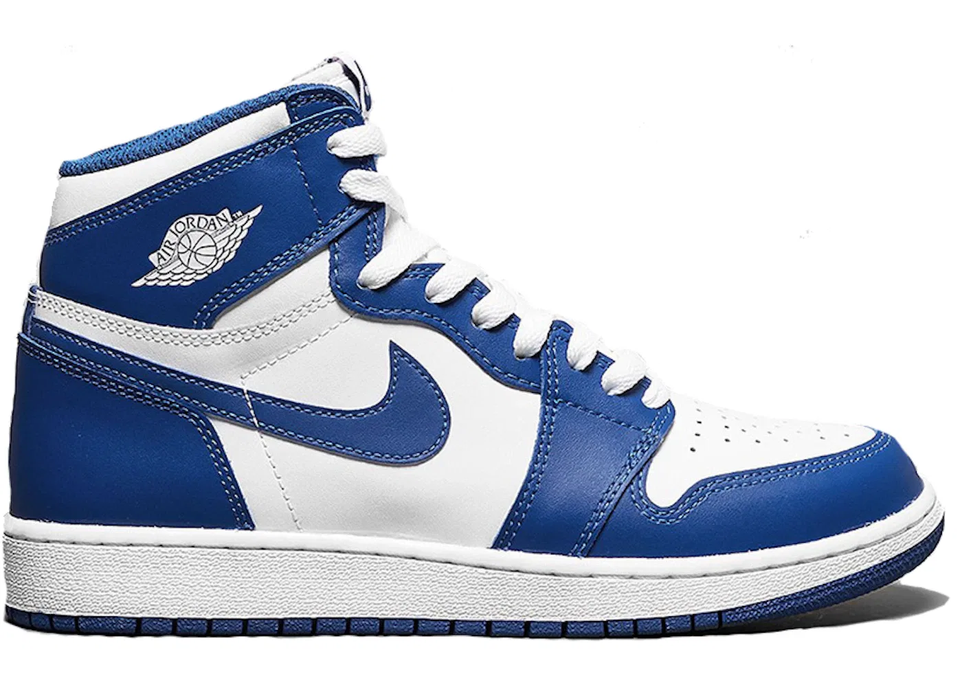 Детские кроссовки для мальчиков с принтом Jordan 1 Retro Jordan, Blue/White-Storm Blue