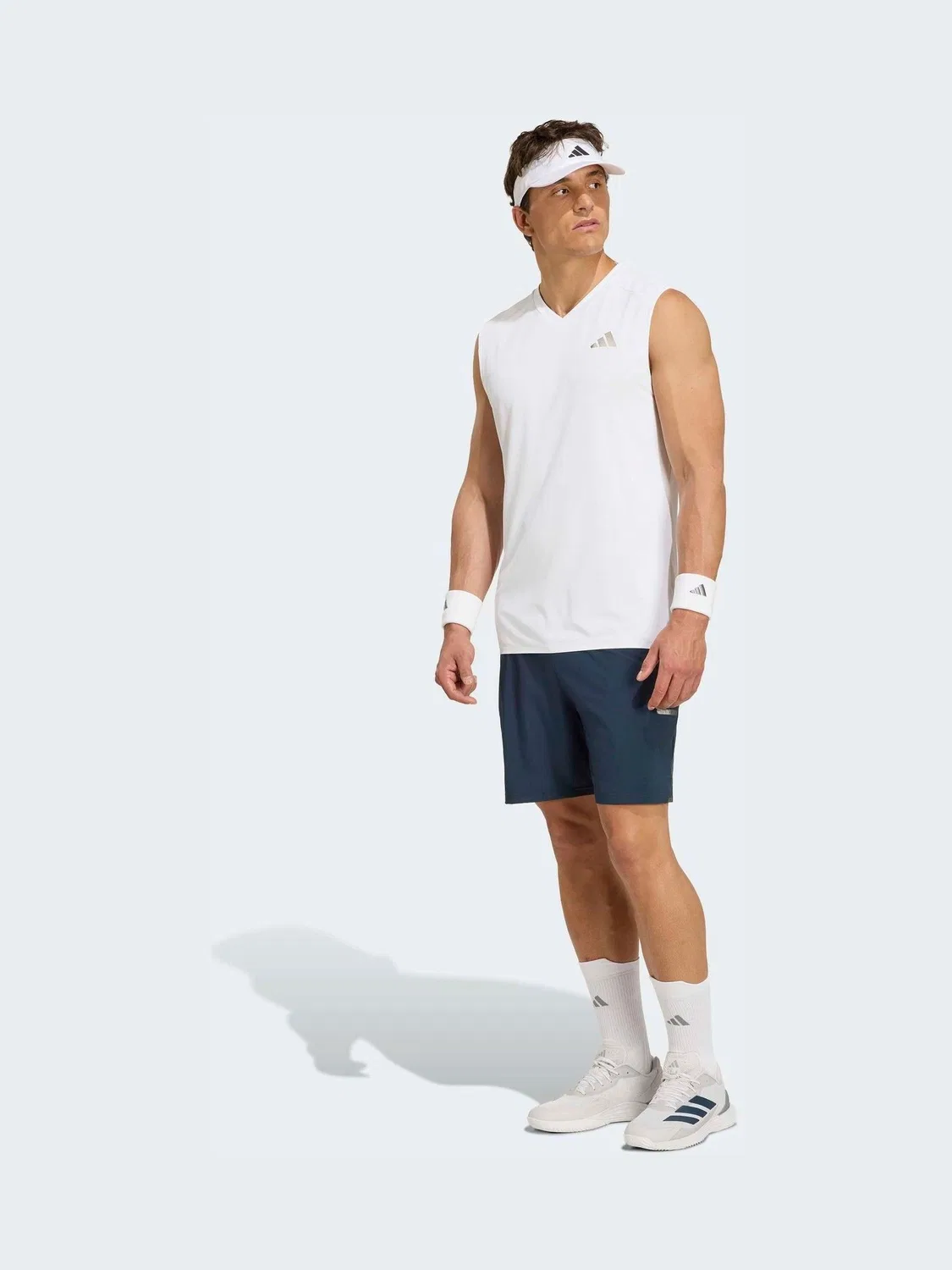 Футболка без рукавов Tennis Climacool adidas, белый — фото 3