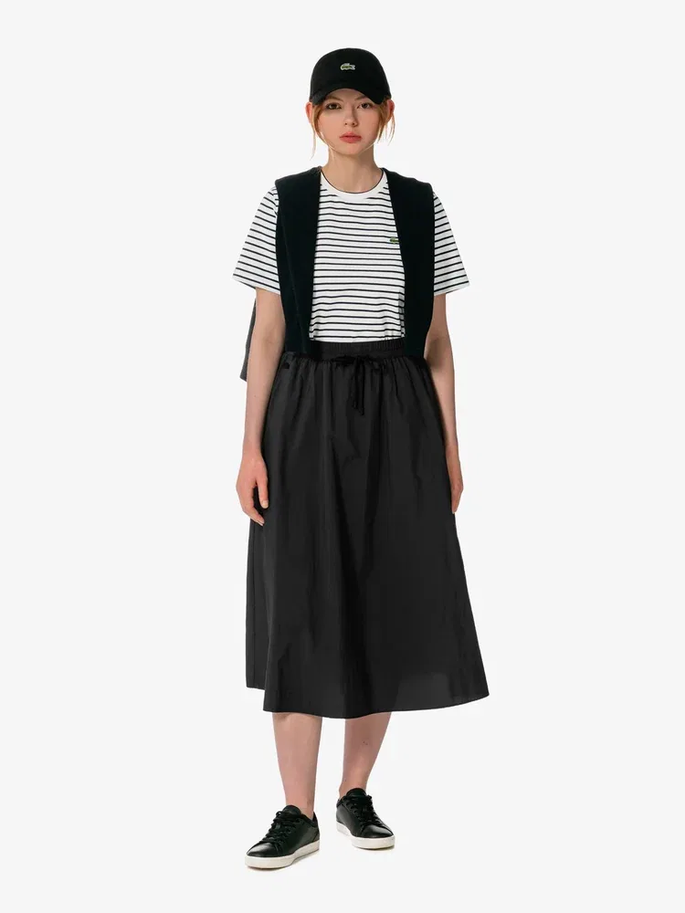 Юбка A-силуэта LACOSTE Black