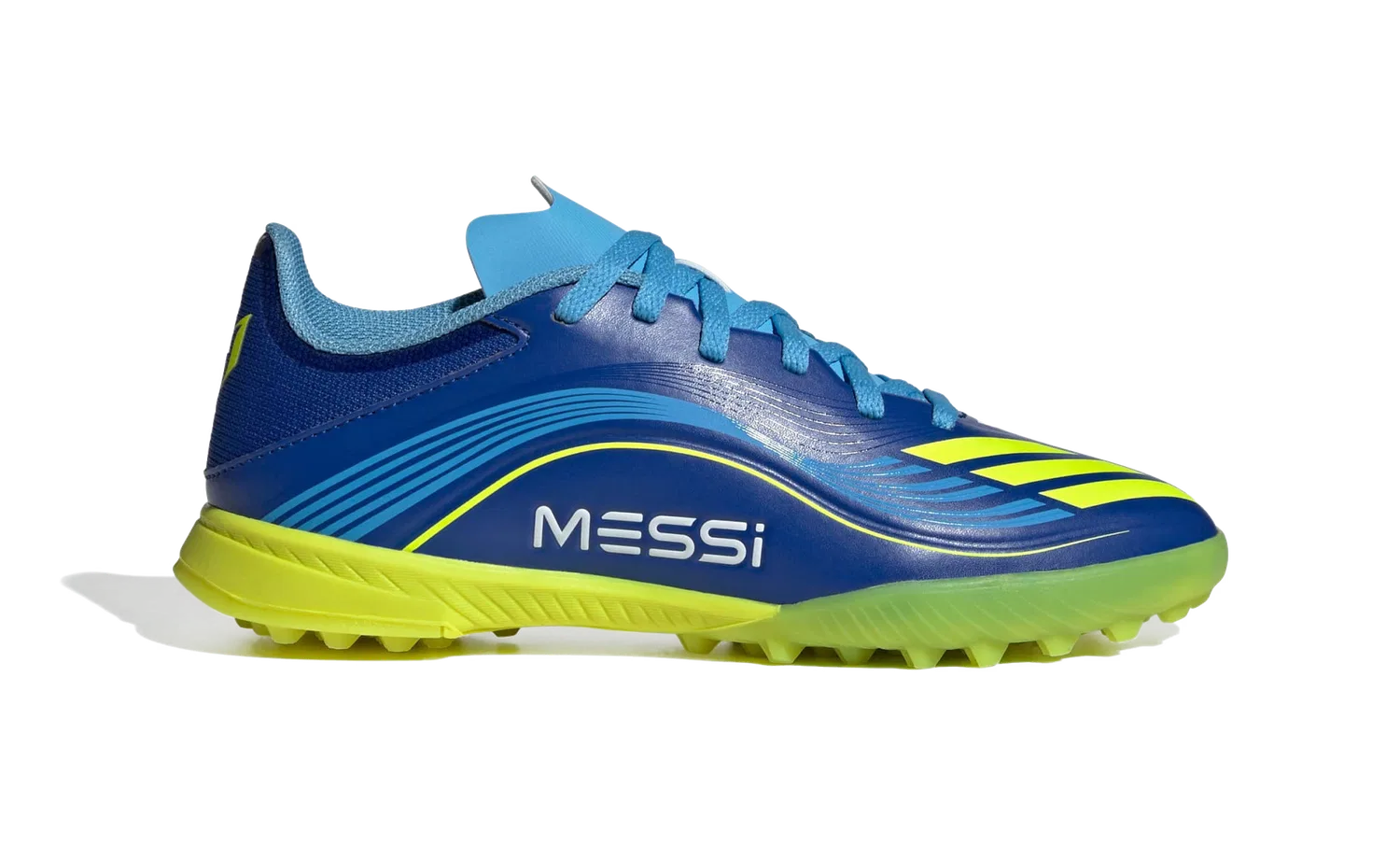 Детские футбольные бутсы с технологией Messi League TF Adidas, синий