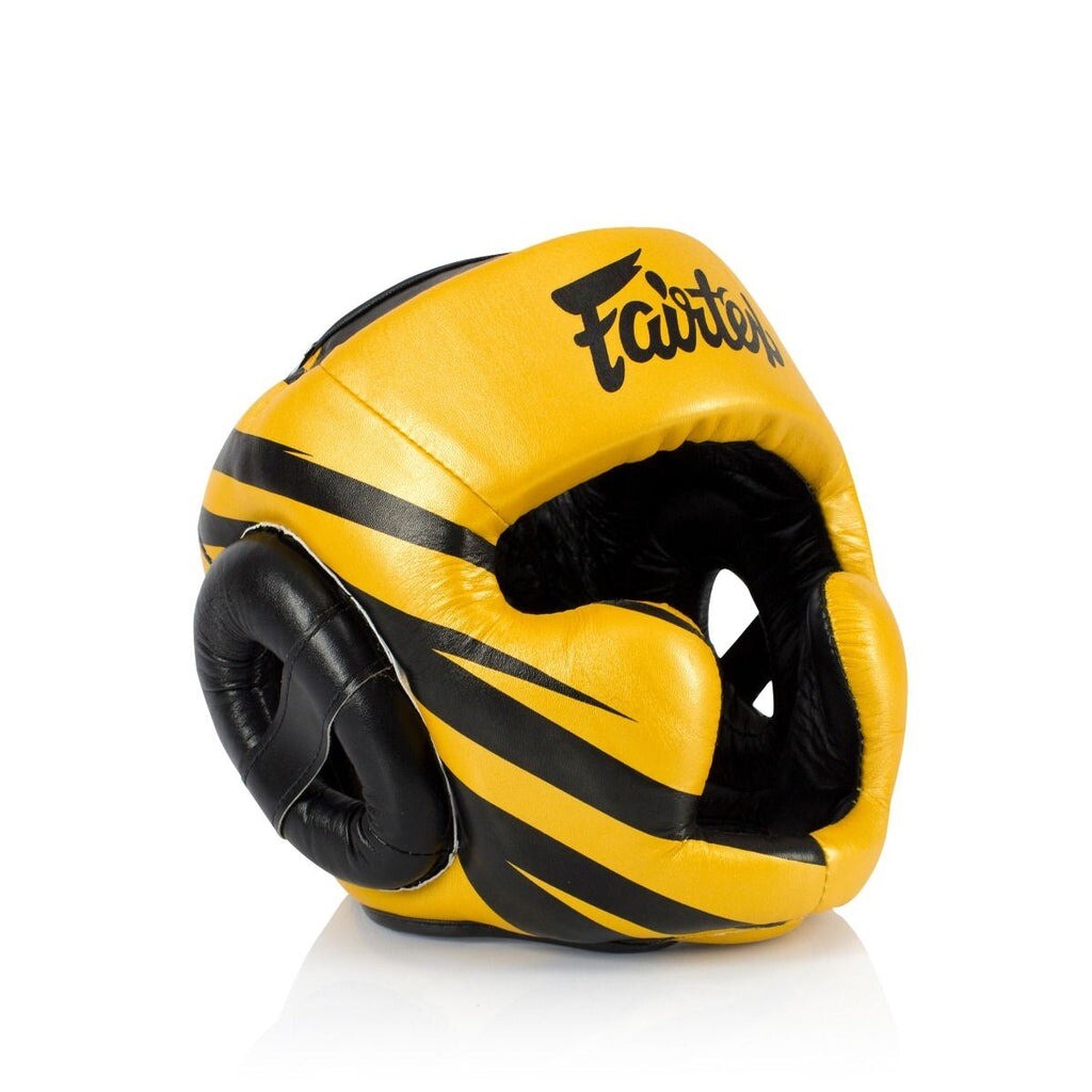 

Защитный шлем Fairtex Microfiber M1, размер XL, золотисто-желтый/черный