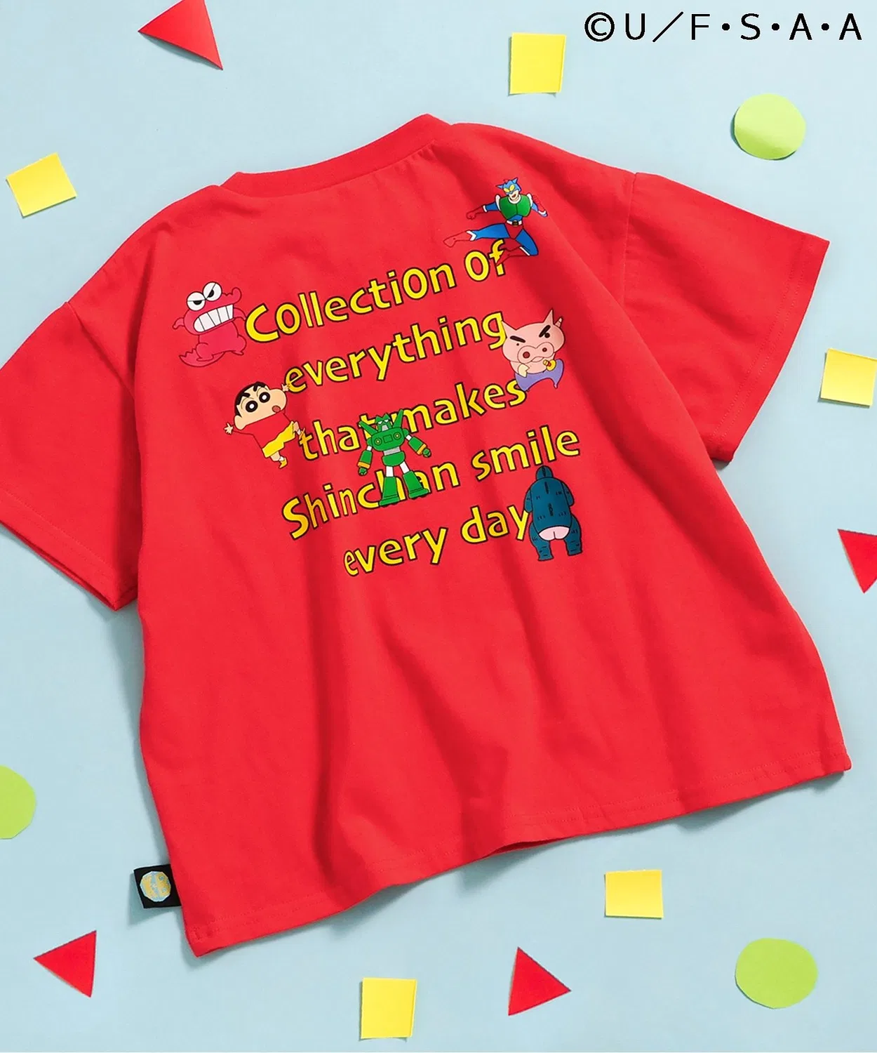 Детская футболка с принтом Crayon Shin-chan, модель Link BREEZE, Red