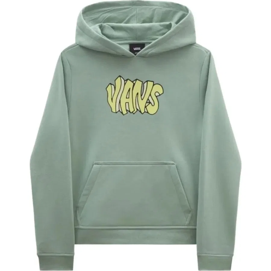 Детский свитшот с длинным рукавом Vans Tag Hoodıe, Iceberg Green