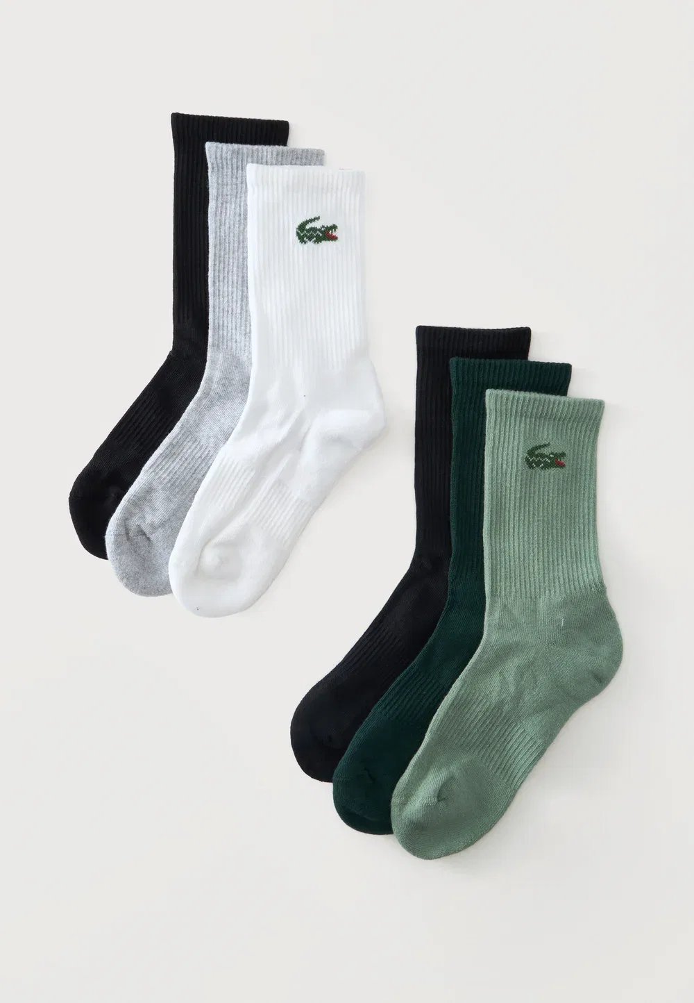 Chaussettes au mollet унисекс, 6 пар носков Lacoste, Multi-Coloured