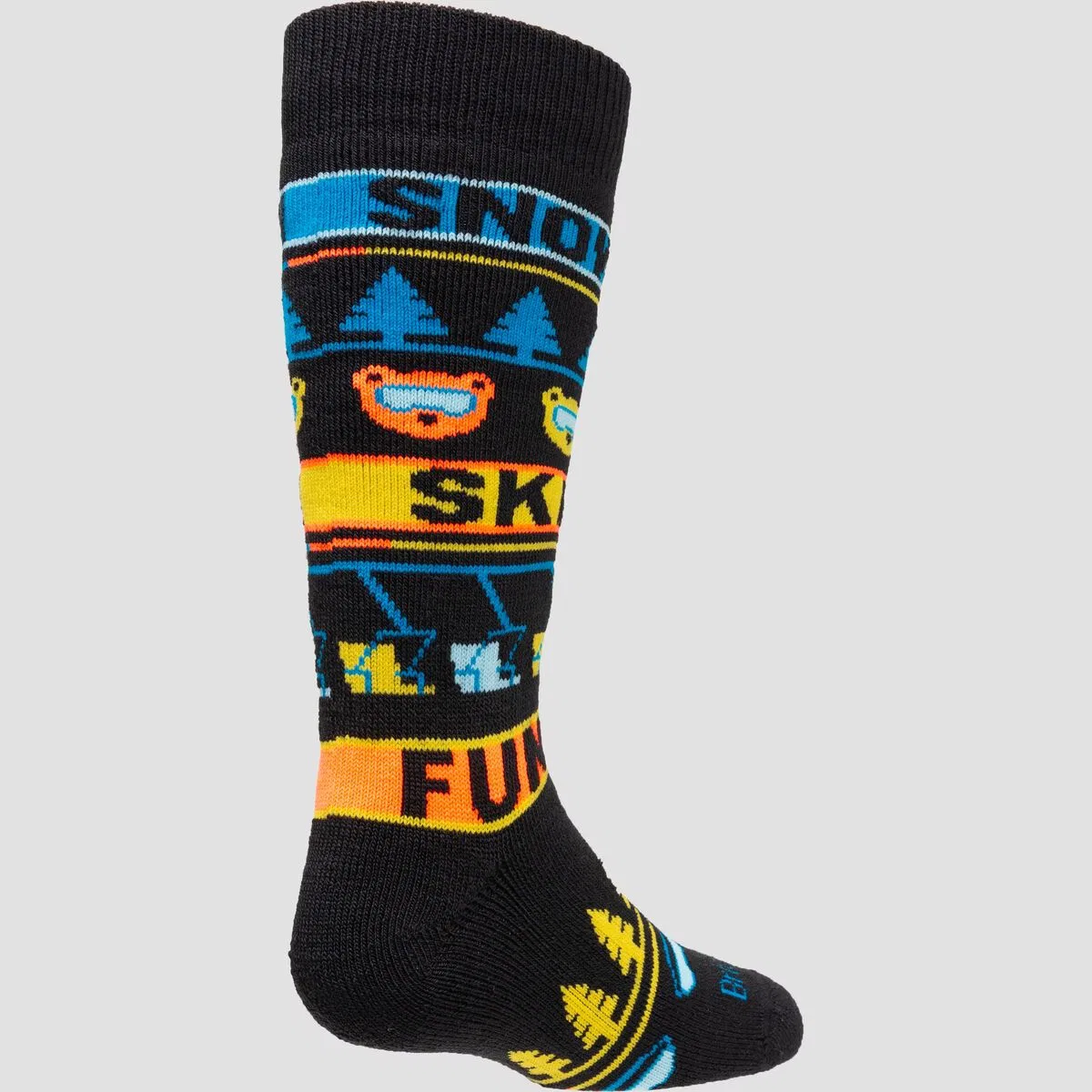 Детские носки для мальчиков комплект 2 пары Ski Merino Sock Bridgedale, черный — фото 4