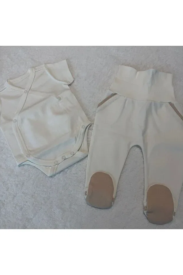 Детский комбинезон для новорожденных хлопковый набор 9 предметов Mummys Love, Beige — фото 3