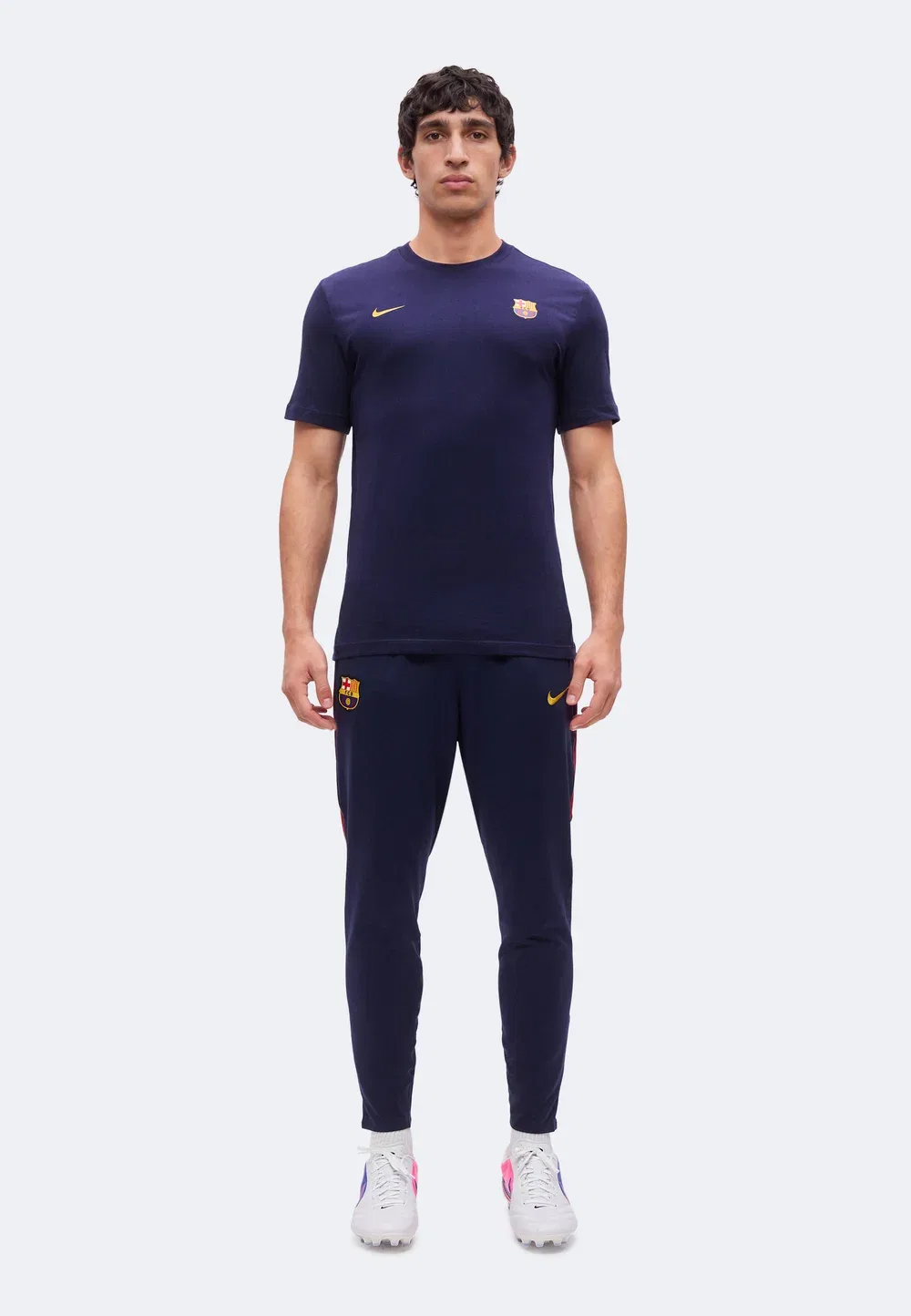 Фк Барселона - клубная одежда Nike Performance, Blackened Blue/Noble Red/Mineral Yellow — фото 2